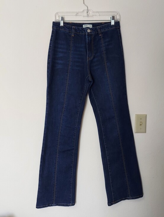 Oat New York Denim - OAT New York Women’s Pin-Tuck Seam Straight-Leg Jeans Size 6/28